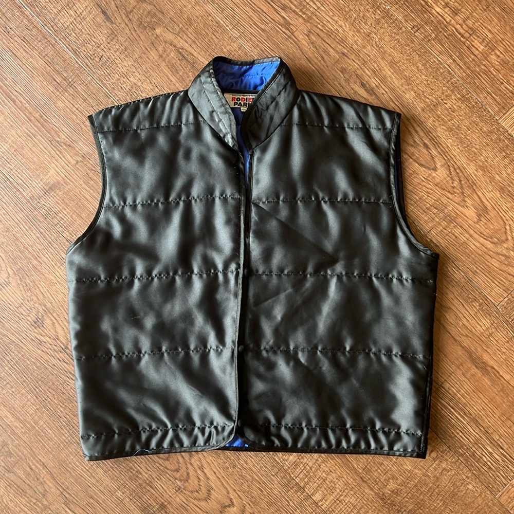 Rodier Paris Vest Black/Blue Sz 40